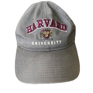 Harvard University Champion Grey Adjustable Baseball Cap Hat Adult One Size